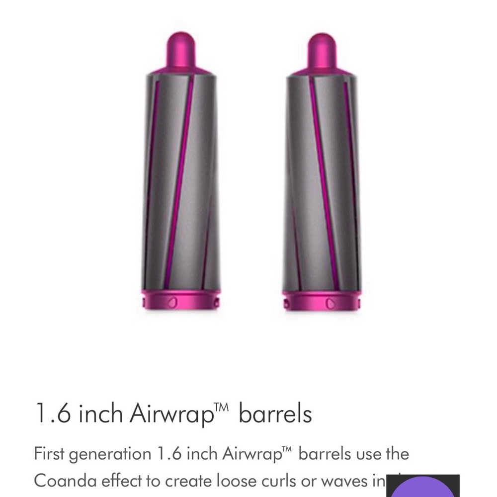 Dyson Airwrap Barrels - Pink and Gray